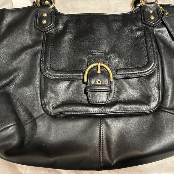 BNWT COACH Campbell Belle Bordeaux Leather Carryall Shoulder Bag Purse F24961. - Picture 6 of 12